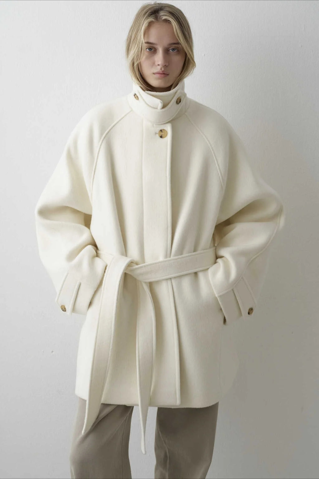Belted Wool Longline Coat