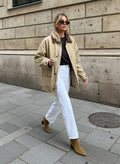 Casual Solid Bomber Jacket